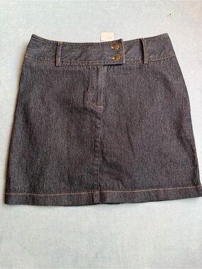 Hennes Collection Dark Denim A-Line Skirt - Dark Blue